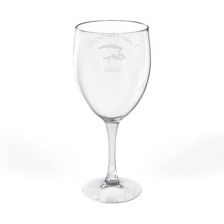 Iowa  Lake  MacBride  Engraved  Wine  Glass  other  position  view  from  back  10.5oz.webp