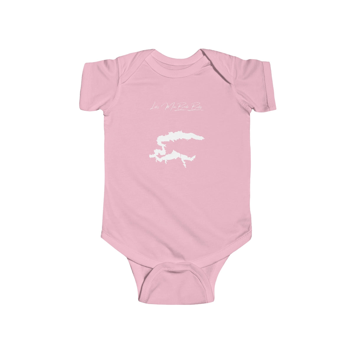 Iowa  Lake  MacBride  Onesie  front  position  view  from  front  pink.webp