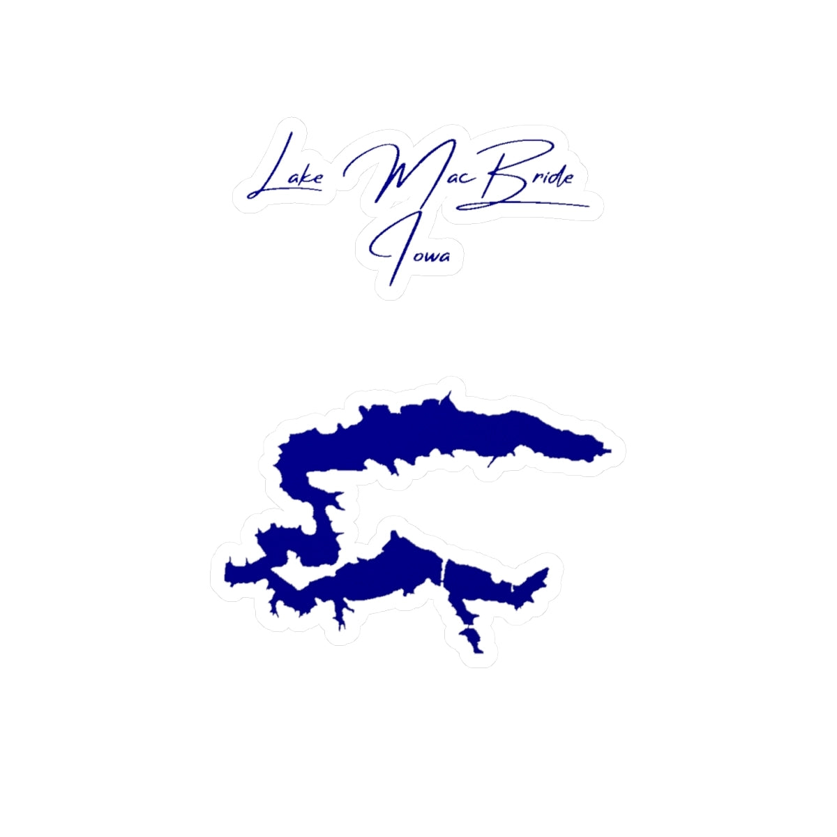 Iowa  Lake  MacBride  Vinyl  Decal  other  position  view  from  front  4  x  6.webp