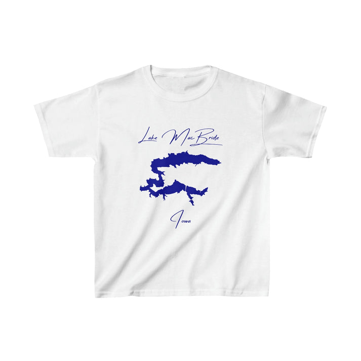 Iowa  Lake  MacBride  Youth  T-shirt  front  position  view  from  front  white.webp