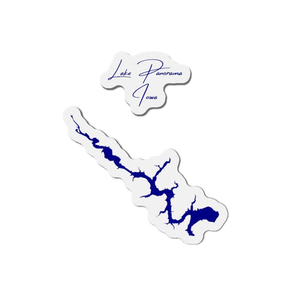 Iowa  Lake  Panorama  Die  Cut  Magnet  front  position  view  from  front  4  x  4.webp