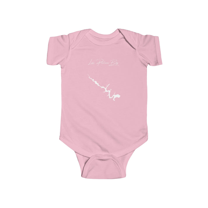 Iowa  Lake  Panorama  Onesie  front  position  view  from  front  pink.webp