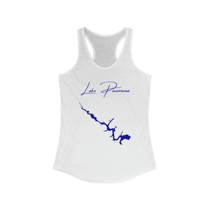 Iowa  Lake  Panorama  Racerback-Tank  front  position  view  from  front  solid  white.webp