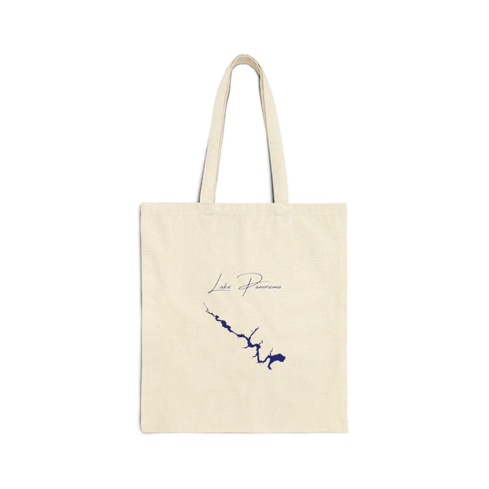 Iowa  Lake  Panorama  Tote  Bag  front  position  view  from  front  15  x  16.webp