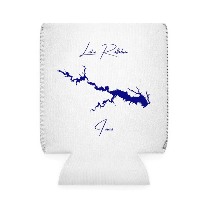 Iowa  Lake  Rathbun  Can  Koozie  front  position  view  from  front-1  white.webp