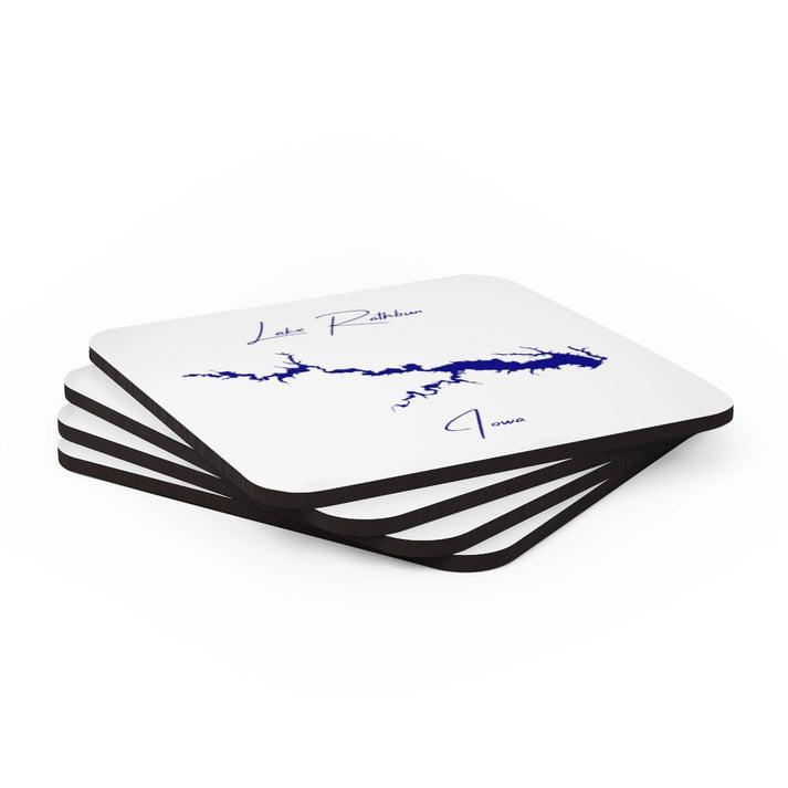 Iowa  Lake  Rathbun  Coaster  Set  front  position  view  from  stacked  3.75  x  3.75.webp