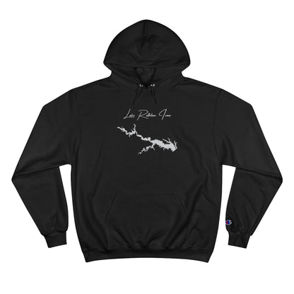 Iowa  Lake  Rathbun  Hoodie  front  position  view  from  front  black.webp