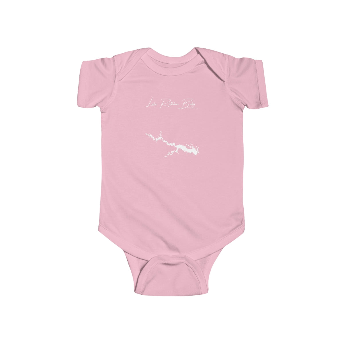 Iowa  Lake  Rathbun  Onesie  front  position  view  from  front  pink.webp