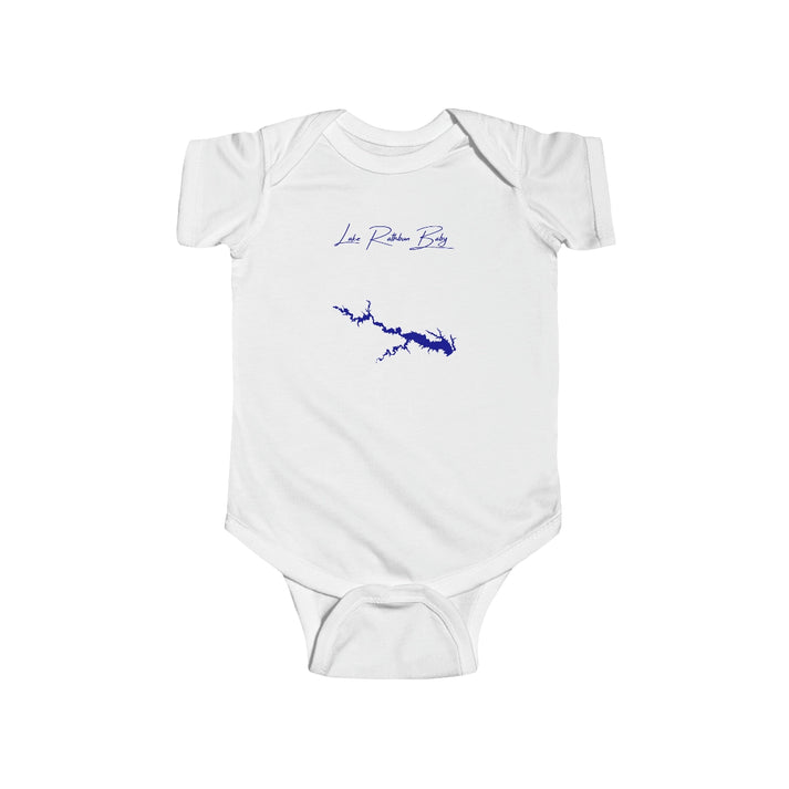 Iowa  Lake  Rathbun  Onesie  front  position  view  from  front  white.webp