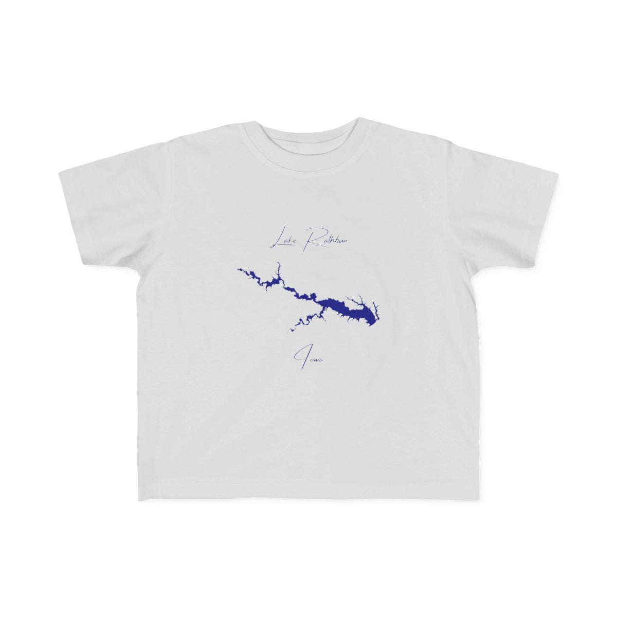Iowa  Lake  Rathbun  Toddler  T-shirt  front  position  view  from  front  silver.webp
