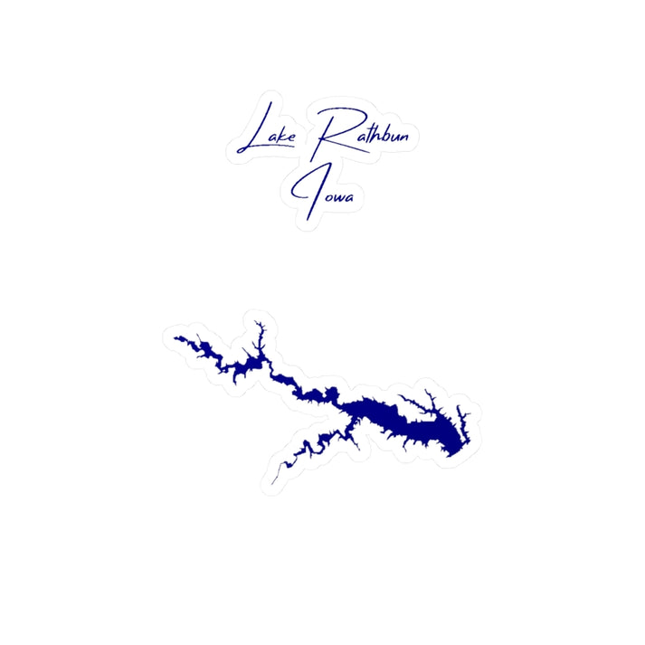 Iowa  Lake  Rathbun  Vinyl  Decal  other  position  view  from  front  4  x  6.webp
