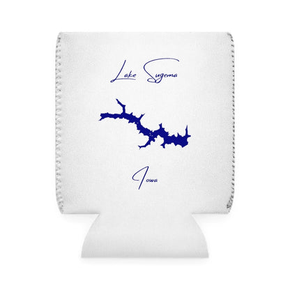 Iowa  Lake  Sugema  Can  Koozie  front  position  view  from  front-1  white.webp
