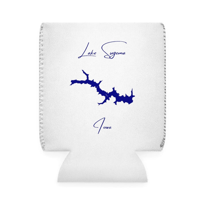 Iowa  Lake  Sugema  Can  Koozie  front  position  view  from  front-1  white.webp