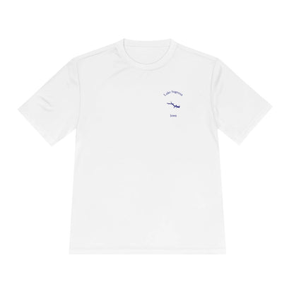 Iowa  Lake  Sugema  Moisture  Wicking  Tee  front  position  view  from  front  white.webp