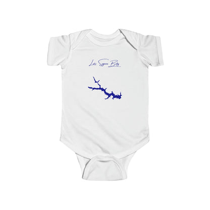 Iowa  Lake  Sugema  Onesie  front  position  view  from  front  white.webp