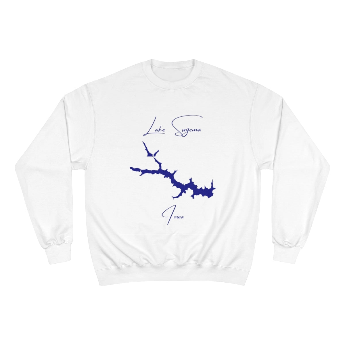 Iowa  Lake  Sugema  Sweatshirt  front  position  view  from  front  white.webp