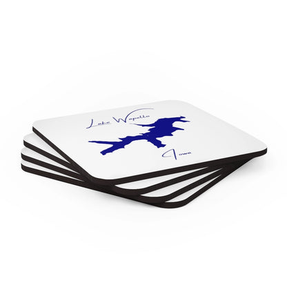 Iowa  Lake  Wapello  Coaster  Set  front  position  view  from  stacked  3.75  x  3.75.webp