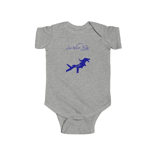 Iowa  Lake  Wapello  Onesie  front  position  view  from  front  heather.webp