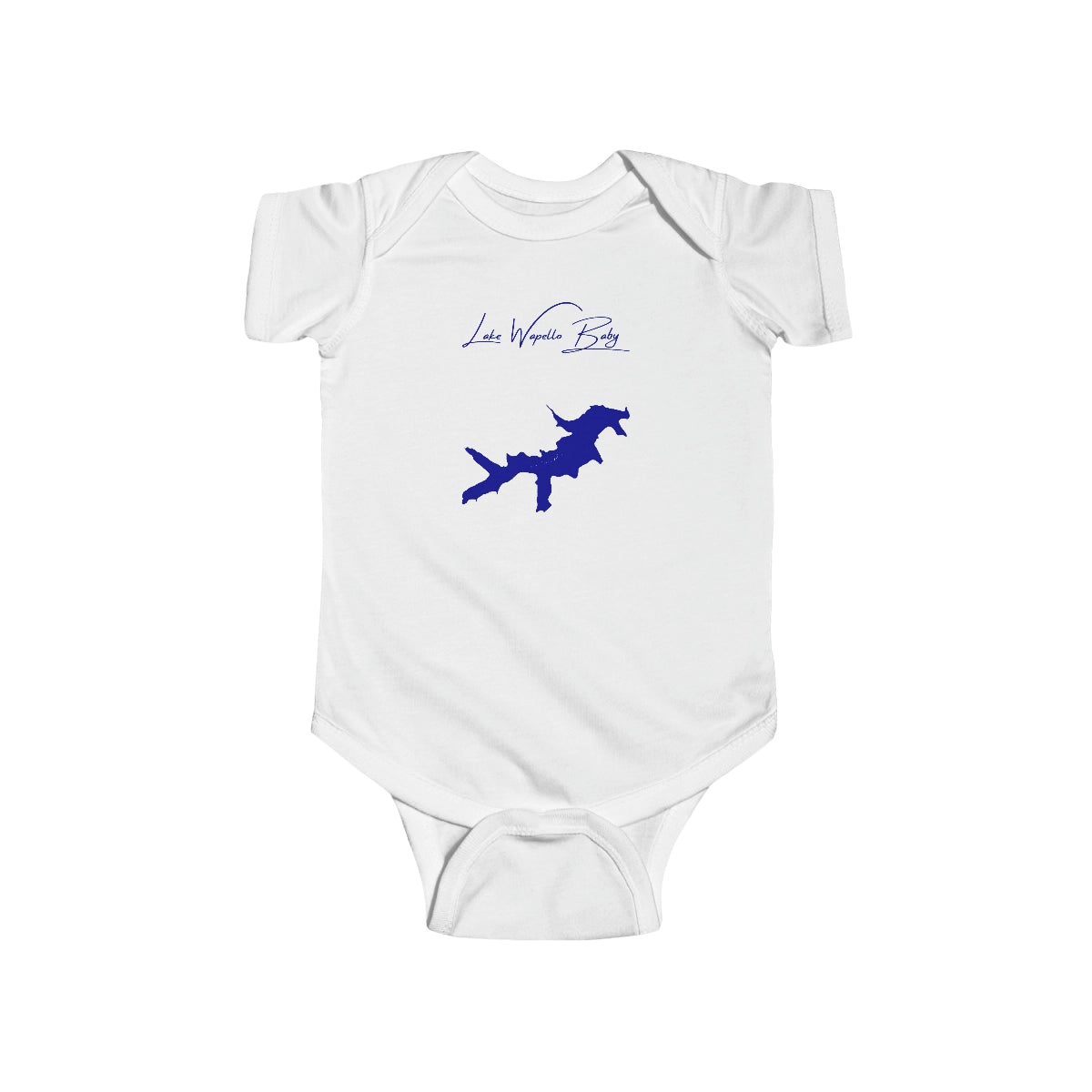 Iowa  Lake  Wapello  Onesie  front  position  view  from  front  white.webp