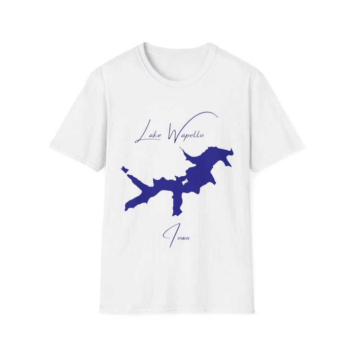 Iowa  Lake  Wapello  T-shirt  front  position  view  from  front  white.webp