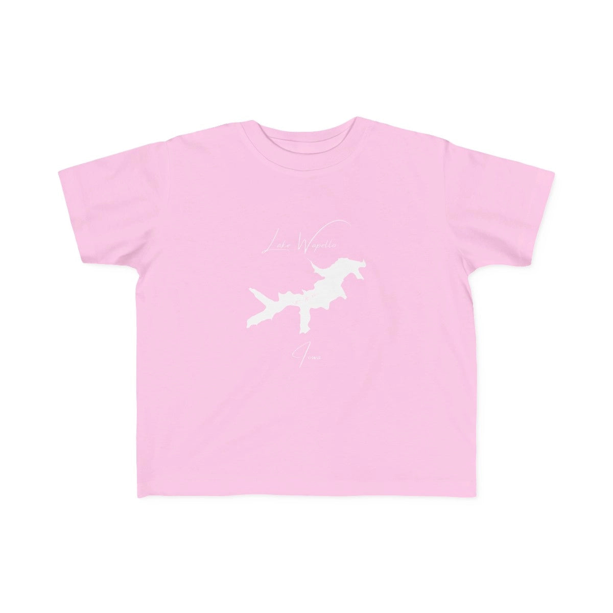 Iowa  Lake  Wapello  Toddler  T-shirt  front  position  view  from  front  pink.webp
