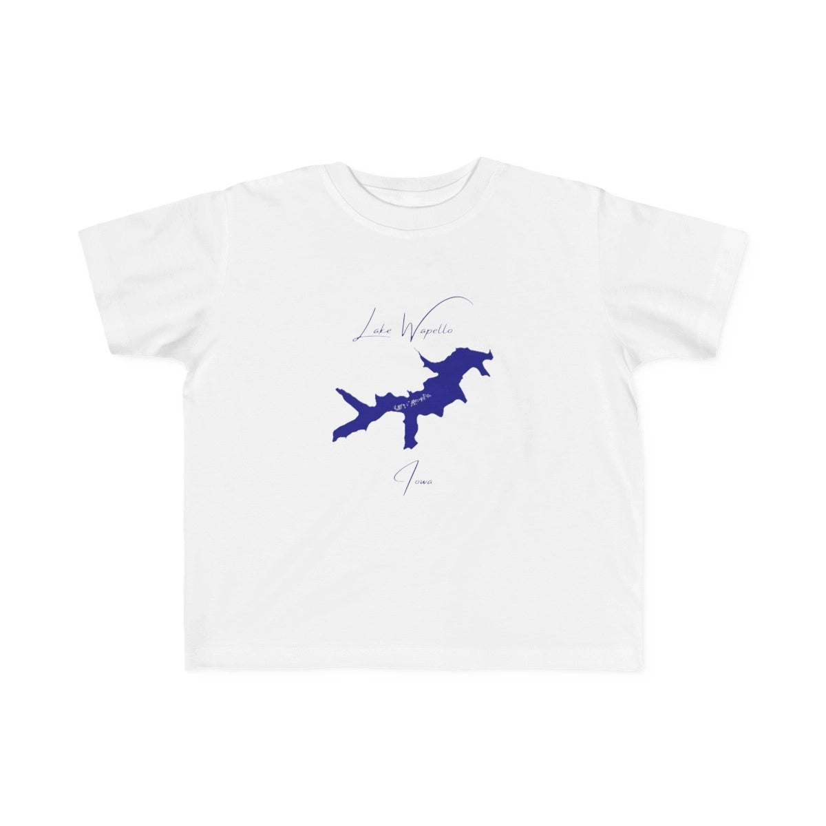 Iowa  Lake  Wapello  Toddler  T-shirt  front  position  view  from  front  white.webp