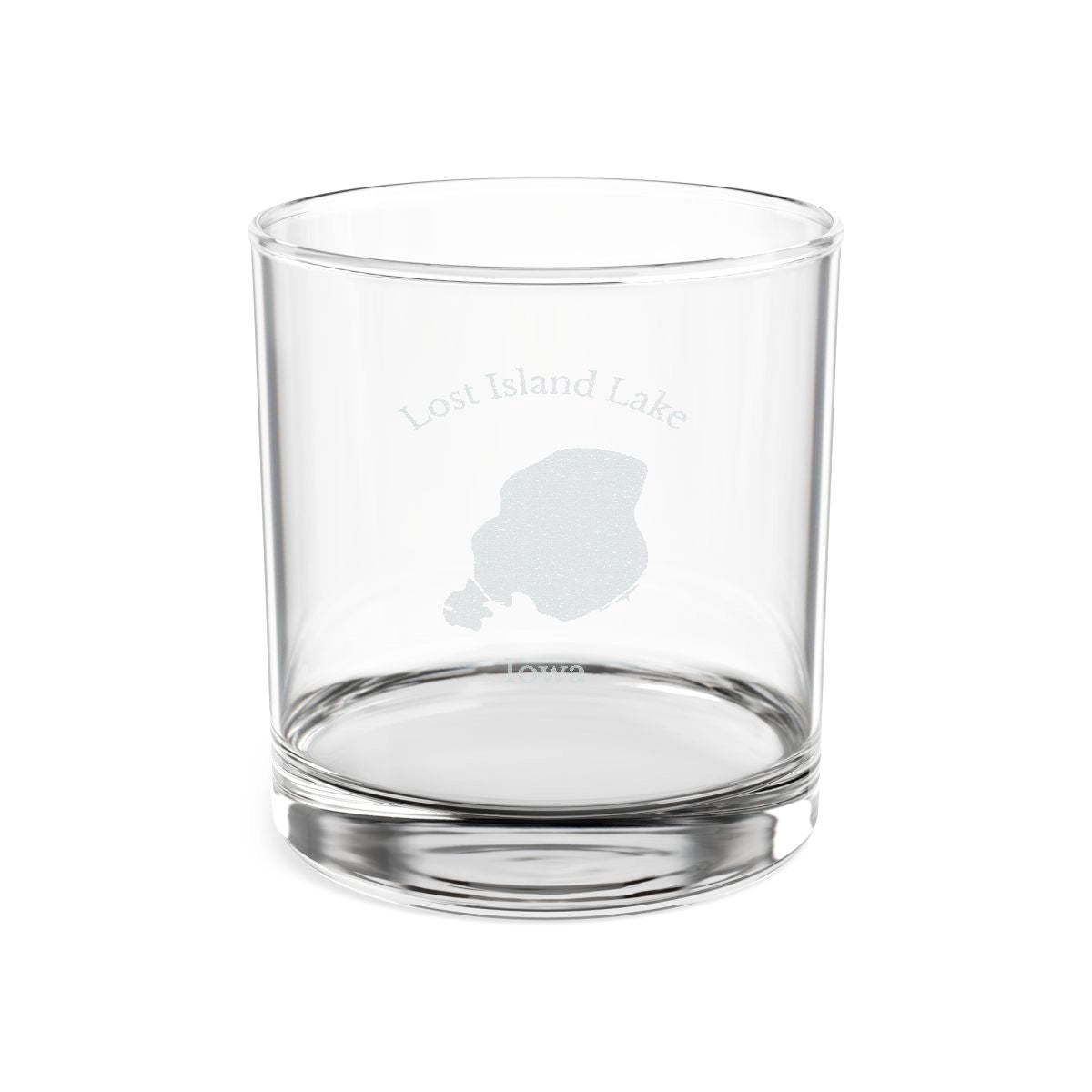 Iowa  Lost  Island  Lake  Engraved  Whiskey  Glass  other  position  view  from  front  10.5oz.webp