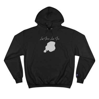 Iowa  Lost  Island  Lake  Hoodie  front  position  view  from  front  black.webp