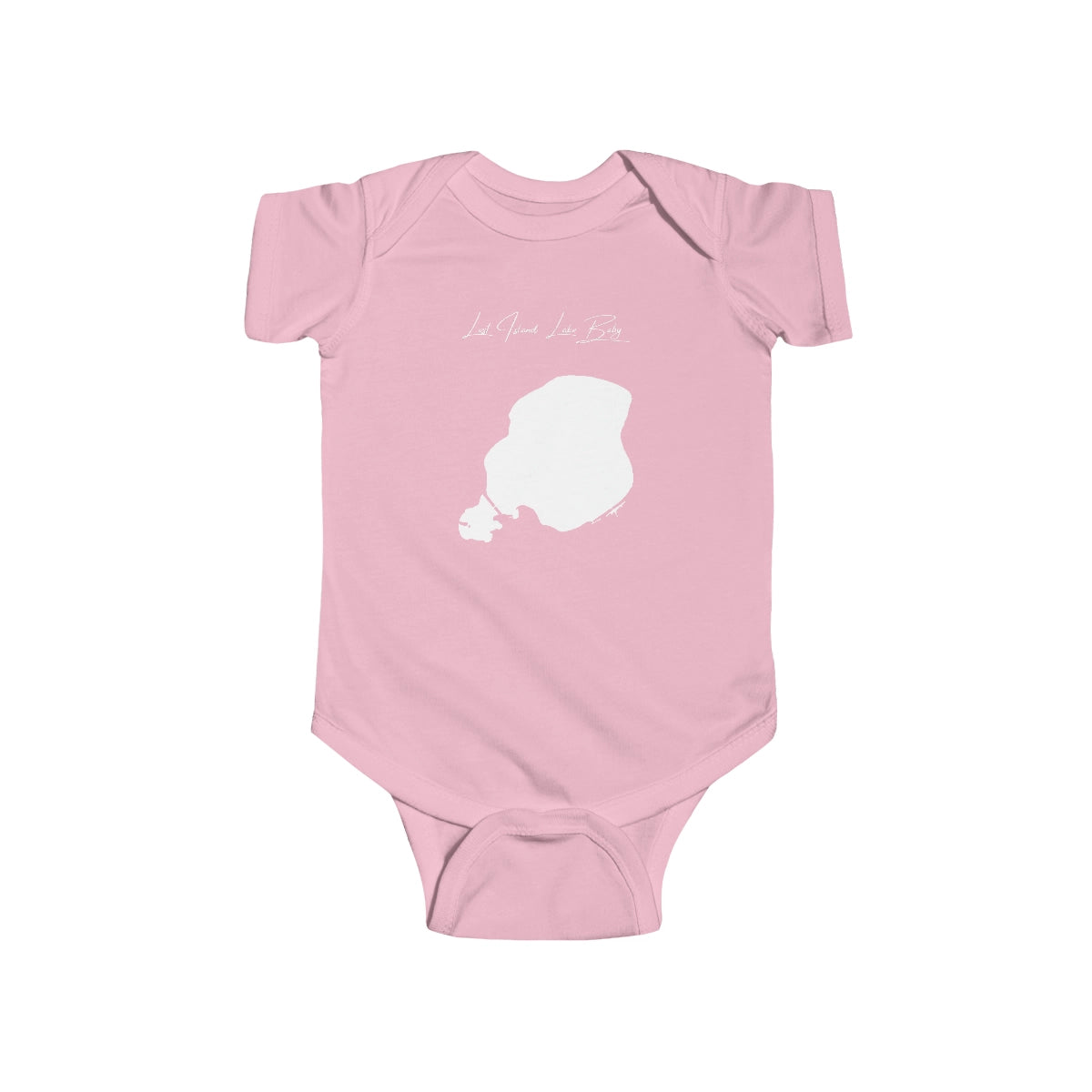 Iowa  Lost  Island  Lake  Onesie  front  position  view  from  front  pink.webp