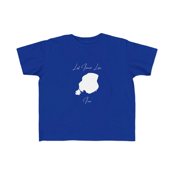 Iowa  Lost  Island  Lake  Toddler  T-shirt  front  position  view  from  front  royal.webp