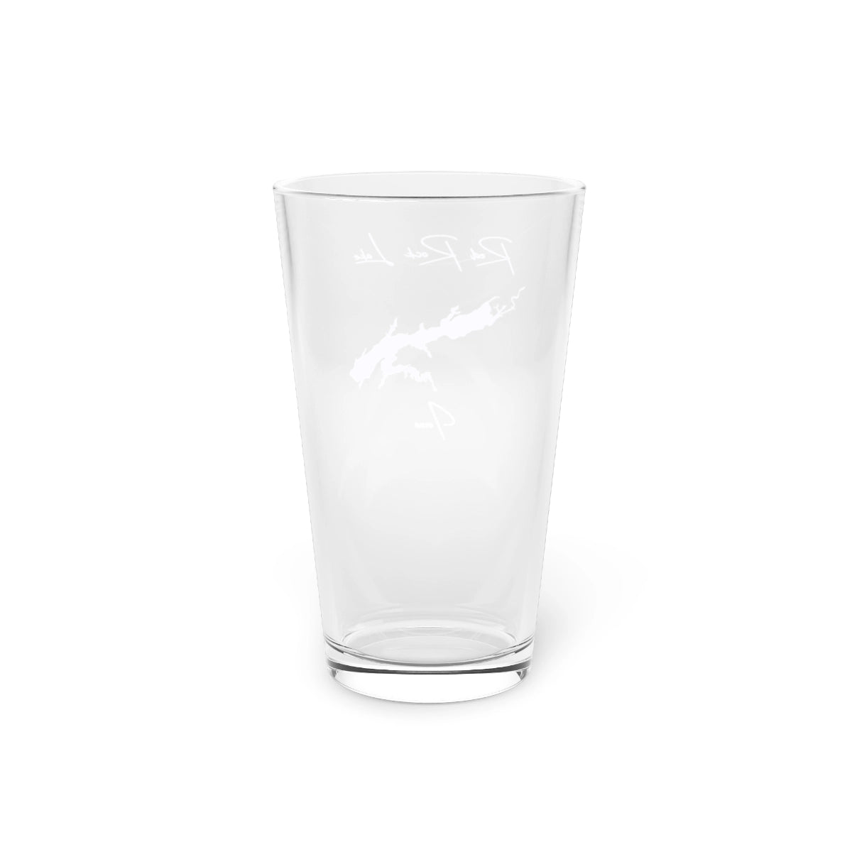 Iowa  Red  Rock  Lake  16oz  Pint  Glass  front  position  view  from  back  16oz.webp