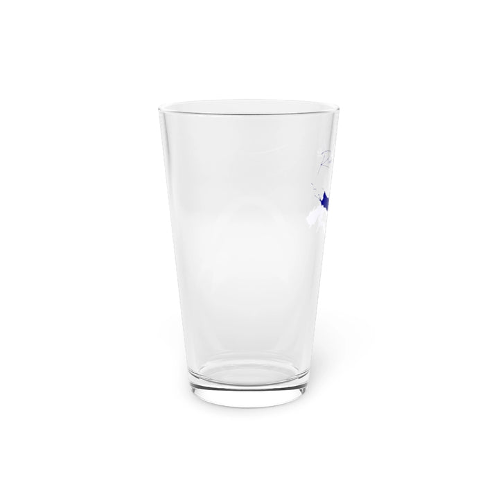 Iowa  Red  Rock  Lake  16oz  Pint  Glass  front  position  view  from  left  16oz.webp