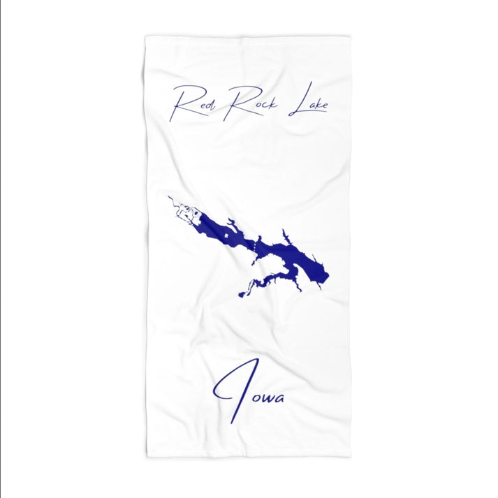 Iowa  Red  Rock  Lake  Beach  Towel  front  position  view  from  front  36  x  72.webp
