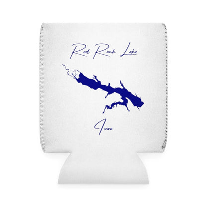 Iowa  Red  Rock  Lake  Can  Koozie  front  position  view  from  front-1  white.webp