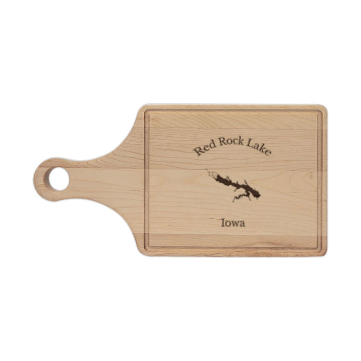 Iowa  Red  Rock  Lake  Engraved  Cutting  Board  front  position  view  from  front  maple.webp
