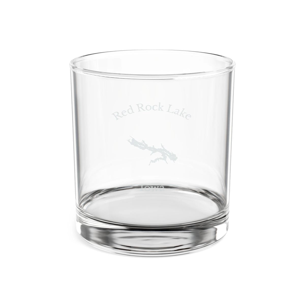 Iowa  Red  Rock  Lake  Engraved  Whiskey  Glass  other  position  view  from  front  10.5oz.webp