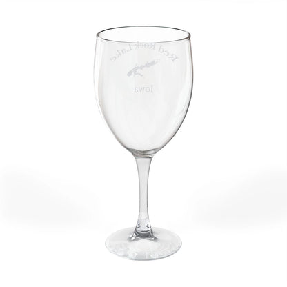 Iowa  Red  Rock  Lake  Engraved  Wine  Glass  other  position  view  from  back  10.5oz.webp