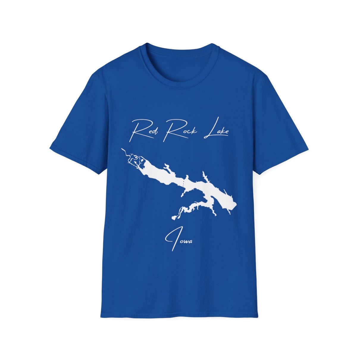 Iowa  Red  Rock  Lake  T-shirt  front  position  view  from  front  royal.webp