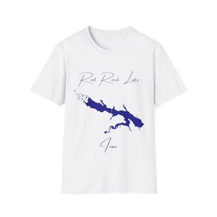 Iowa  Red  Rock  Lake  T-shirt  front  position  view  from  front  white.webp