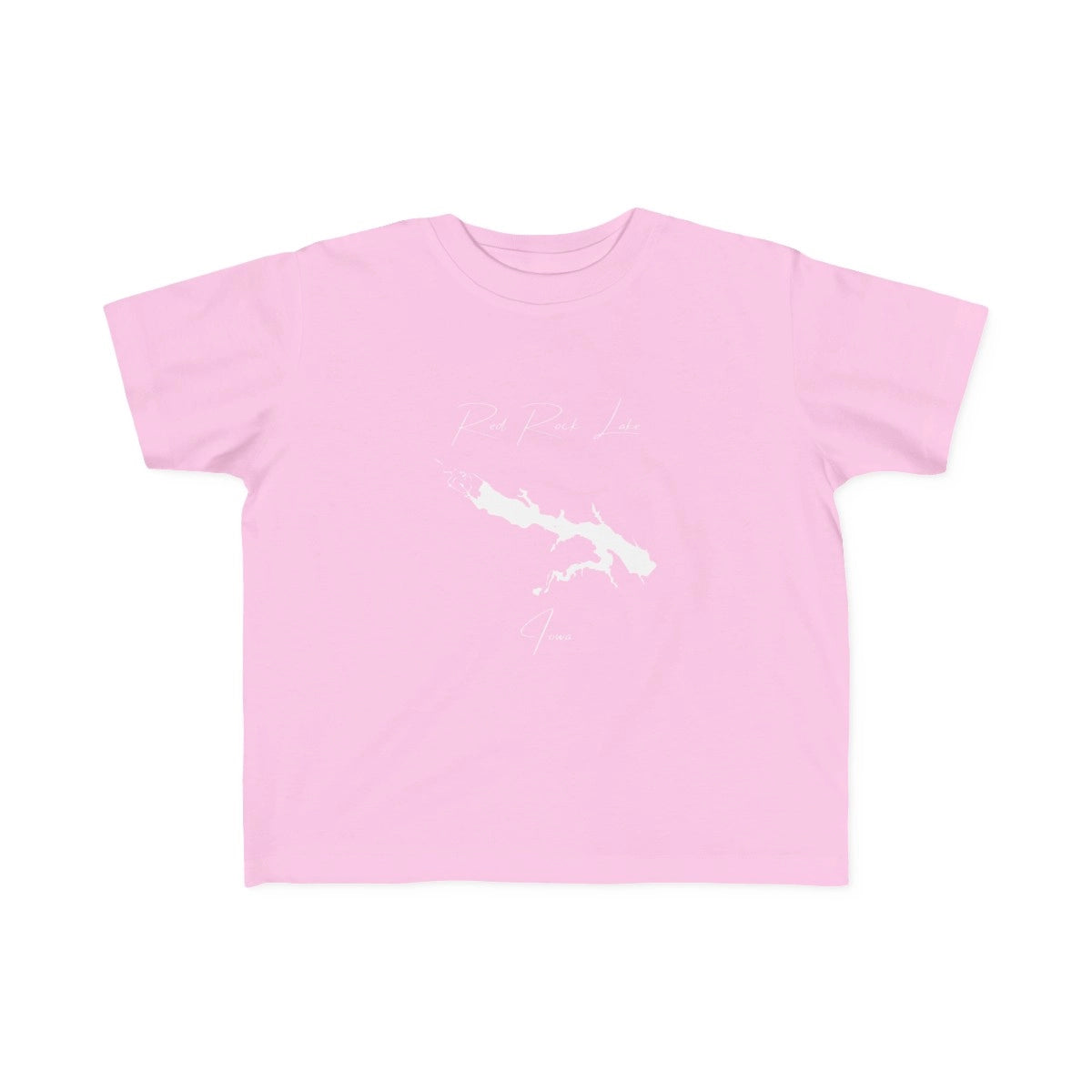 Iowa  Red  Rock  Lake  Toddler  T-shirt  front  position  view  from  front  pink.webp