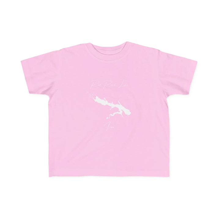 Iowa  Red  Rock  Lake  Toddler  T-shirt  front  position  view  from  front  pink.webp