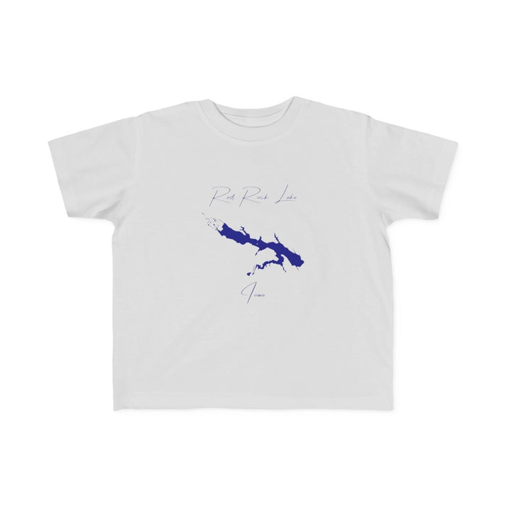 Iowa  Red  Rock  Lake  Toddler  T-shirt  front  position  view  from  front  silver.webp