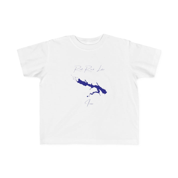 Iowa  Red  Rock  Lake  Toddler  T-shirt  front  position  view  from  front  white.webp