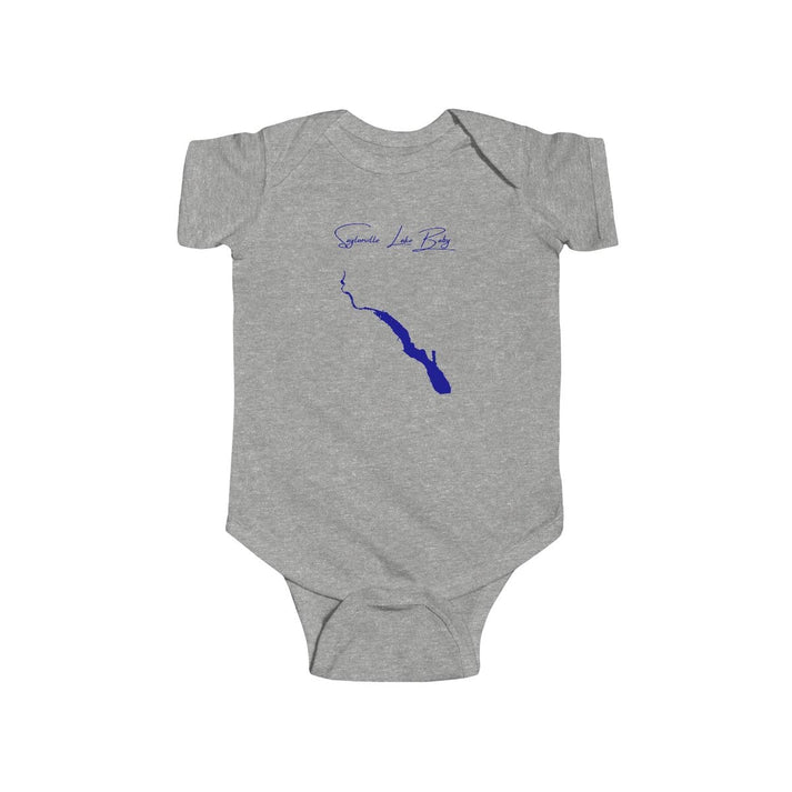 Iowa  Saylorville  Lake  Onesie  front  position  view  from  front  heather.webp
