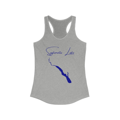 Iowa  Saylorville  Lake  Racerback-Tank  front  position  view  from  front  heather  grey.webp