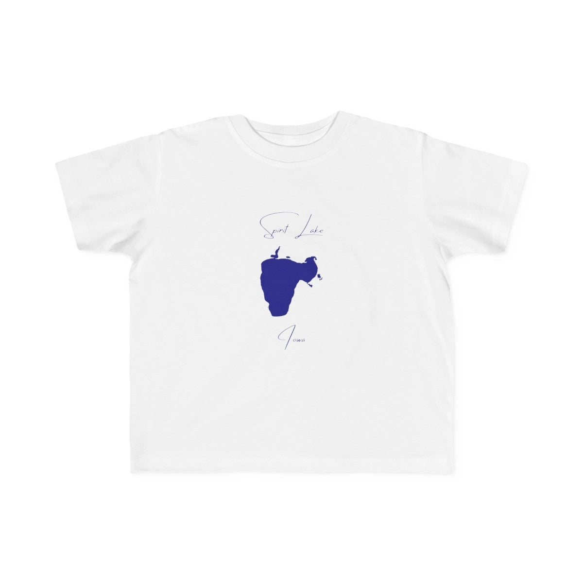 Iowa  Spirit  Lake  Toddler  T-shirt  front  position  view  from  front  white.webp