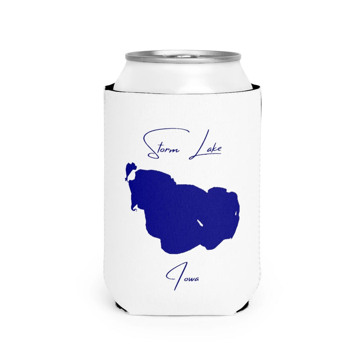 Iowa  Storm  Lake  Can  Koozie  front  position  view  from  front-2  white.webp