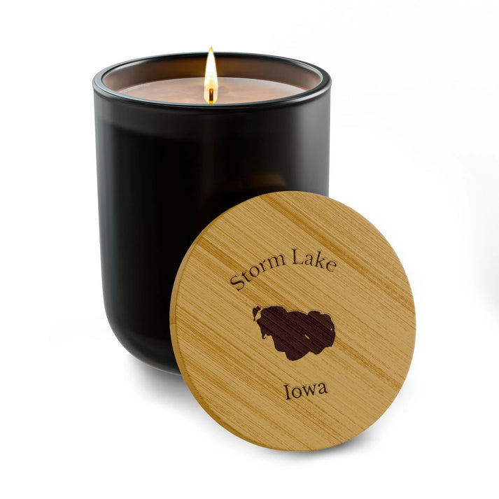 Iowa  Storm  Lake  Engraved  Candle  other  position  view  from  front  true  noir  (matte).webp