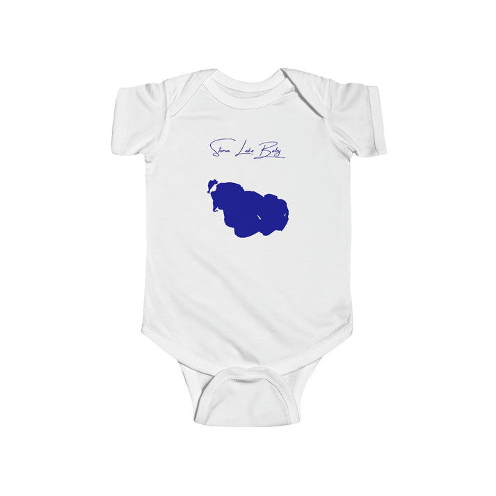 Iowa  Storm  Lake  Onesie  front  position  view  from  front  white.webp