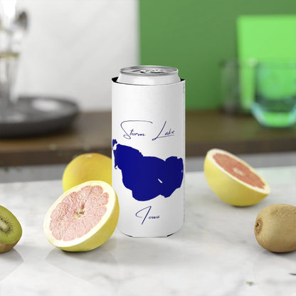 Iowa  Storm  Lake  Slim  Can  Koozie  front  position  view  from  context-2  white.webp